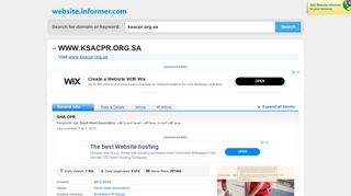 
                            8. ksacpr.org.sa at Website Informer. SHA CPR. Visit Ksa CPR.