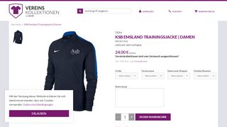 
                            4. KSB Emsland Trainingsjacke | Damen blue (893767-451) online ...