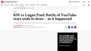 
                            3. KSI vs Logan Paul: Battle of YouTube stars ends in draw – as it ...