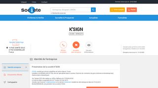 
                            8. K'SIGN (SCHERWILLER) Chiffre d'affaires, résultat, bilans sur ...