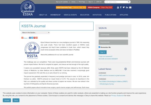 
                            4. KSSTA Journal - European Society of Sports Traumatology, Knee ...