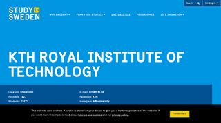 
                            13. KTH Royal Institute of Technology | Study in Sweden