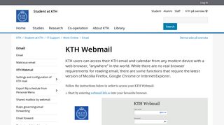 
                            10. KTH Webmail | KTH