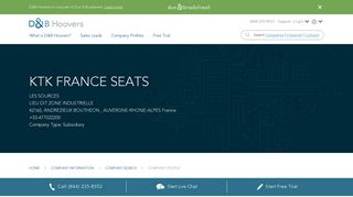 
                            12. KTK FRANCE SEATS Company Profile | Key Contacts, Financials ...