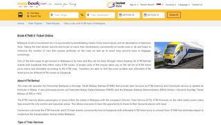 
                            5. KTM ETS Malaysia Train Online Ticketing | Easybook®(SG)