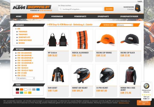 
                            6. KTM Shop für KTM Motorrad-Bekleidung & -Zubehör « KTM Online Shop