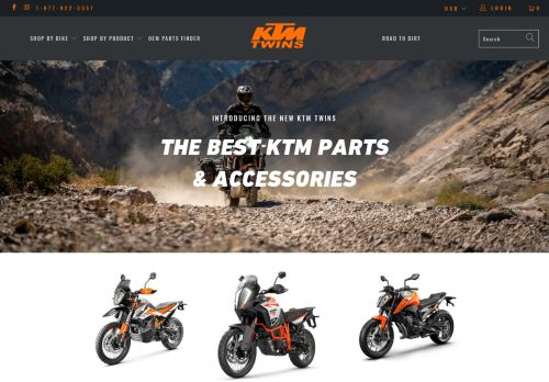 
                            9. KTM Twins: KTM Parts and Accessories - Fast Free Shipping over $75!