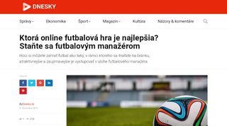 
                            12. Ktorá online futbalová hra je najlepšia? Staňte sa futbalovým ...