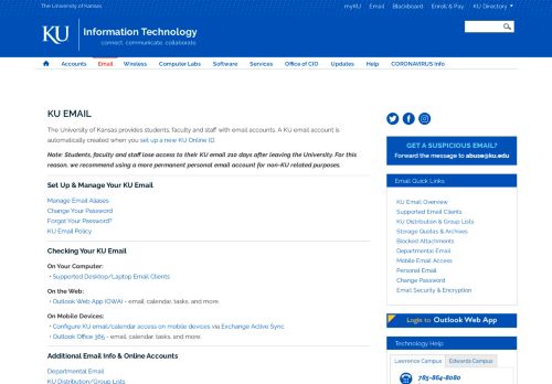 
                            3. KU Email | Information Technology