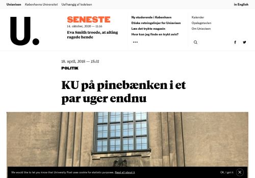 
                            5. KU på pinebænken i et par uger endnu - Uniavisen