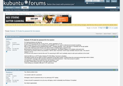 
                            10. Kubuntu 15.10 asks for password for live session - Kubuntu Forums