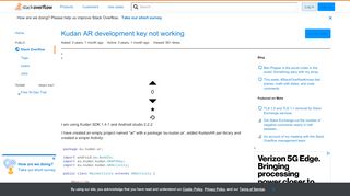 
                            7. Kudan AR development key not working - Stack Overflow