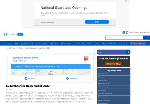 
                            10. Kudumbashree Recruitment 2019 Apply Online Job Vacancies 24 ...