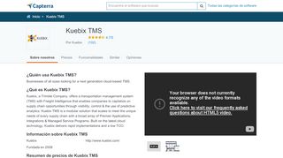 
                            8. Kuebix TMS Precio, reseñas y valoraciones - Capterra