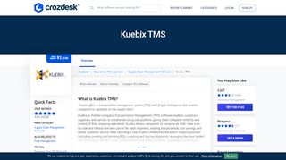 
                            13. Kuebix TMS Reviews, Pricing and Alternatives | Crozdesk