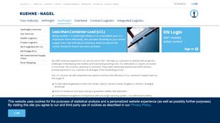 
                            12. Kuehne + Nagel: Less-than-Container-Load (LCL)