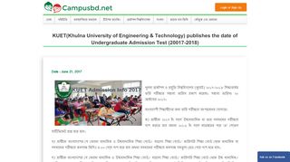 
                            13. KUET(Khulna University of Engineering & Technology ... - Campus BD