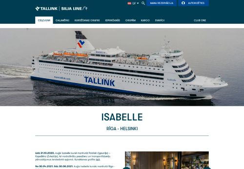 
                            8. Kuģis Isabelle - Tallink & Silja Line