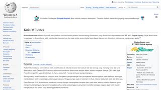 
                            6. Kuis Milioner - Wikipedia bahasa Indonesia, ensiklopedia bebas
