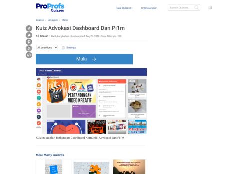 
                            6. Kuiz Advokasi Dashboard Dan Pi1m - ProProfs Quiz