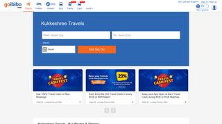 
                            8. Kukkeshree Travels Bus Tickets Booking, Bus Reservation - Goibibo