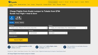 
                            7. KUL to TOL: Flights from Kuala Lumpur to Toledo | Expedia