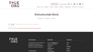 
                            11. Kulturkontakt Nord - FolkOrg