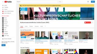
                            13. Kulturwissenschaftliches Institut Essen (KWI) - YouTube