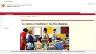 
                            10. Kultusministerium - Stellen - Ministerium für Kultus, Jugend und Sport ...