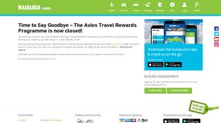 
                            12. kulula.com - Avios closing soon - kulula.com