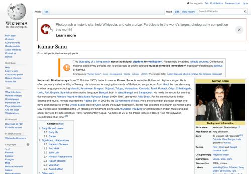 
                            11. Kumar Sanu - Wikipedia