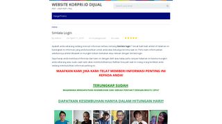 
                            6. Kumpulan Simlala Login Terbaru 2019 | Website Korpri.id Dijual