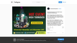 
                            4. kumpulan situs poker on Instagram: “HOT EVENT HIGH TURNOVER ...