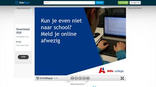 
                            12. Kun je even niet naar school? Meld je online afwezig. - ppt download