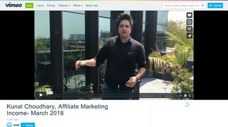 
                            11. Kunal Choudhary, Affiliate Marketing Income- March 2018 on Vimeo