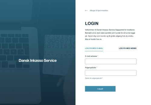 
                            1. Kunde Login | Dansk Inkasso Service