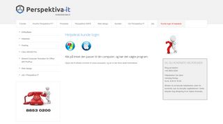 
                            7. Kunde login til helpdesk - Perspektiva IT | IT drift og support