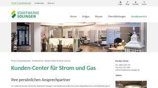 
                            5. Kunden-Center für Strom und Gas | Stadtwerke Solingen GmbH