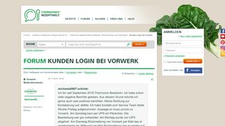 
                            3. Kunden Login bei Vorwerk | Thermomix Rezeptwelt