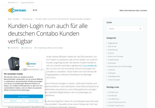 
                            4. Kunden-Login | Offizieller Blog - Contabo.de