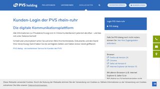 
                            1. Kunden-Login - PVS rhein-ruhr