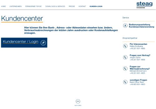 
                            2. Kunden-Login - STEAG Fernwärme