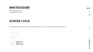 
                            10. Kunden Login - Whitevision