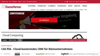 
                            13. Kunden-Management: CAS PIA - Cloud-basierendes CRM für ...