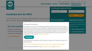 
                            11. Kundenbereich der wgv. - wgv Versicherungen