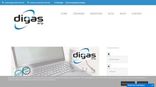 
                            6. Kundenbereich - DIGAS Systemhaussoftware