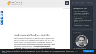 
                            2. Kundenbereich in Wordpress einrichten - Netzgänger Webdesign