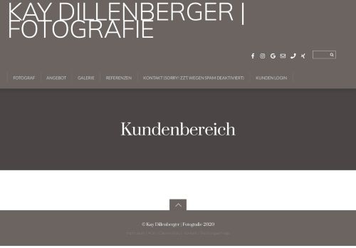 
                            2. Kundenbereich - Kay Dillenberger | Fotografie