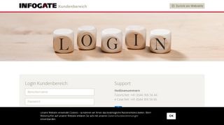 
                            9. Kundenbereich Login von Infogate AG