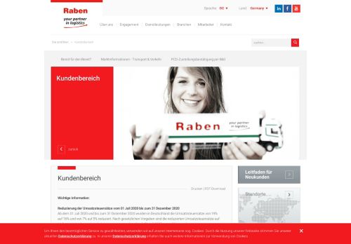 
                            2. Kundenbereich - Raben Group